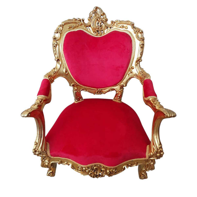 Antique French Armchair gold & Red