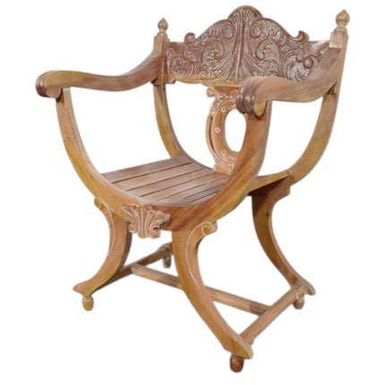 Neville French Cross Frame Armchair