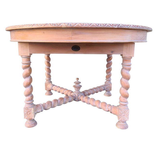 ORLEANS ROUND DINING TABLE NATURAL