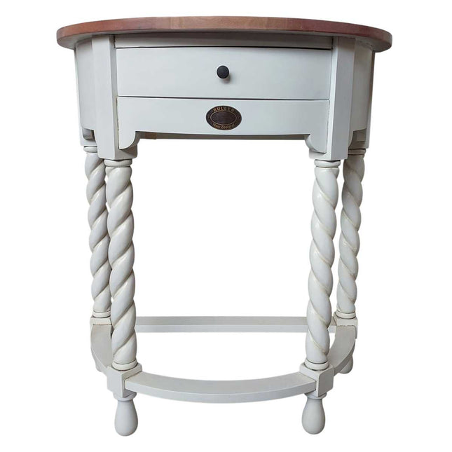 Sunar French Hall Table ☆ White & Natural