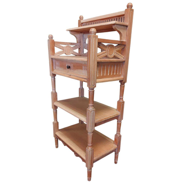 WILFRED MAHOGANY WOOD BATHROOM STAND