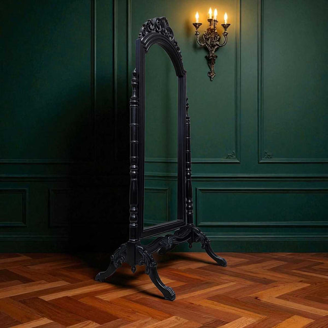 HERMER FRENCH CHEVAL MIRROR ☆ BLACK