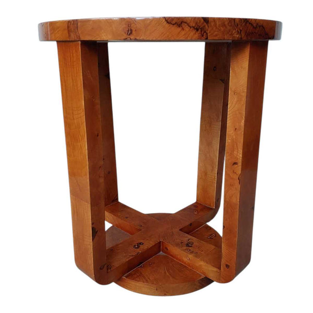 PALOMA ART DECO BURL END TABLE