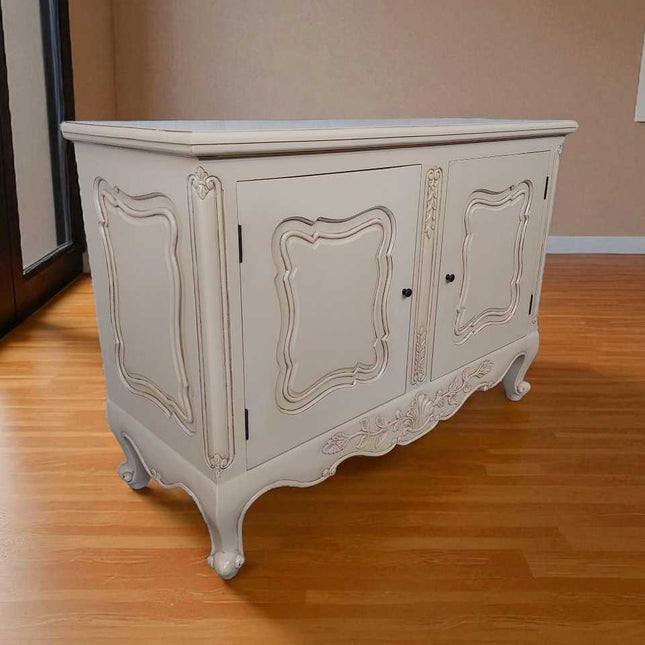 Alliance Mahogany wood French cabinet ☆ Cream