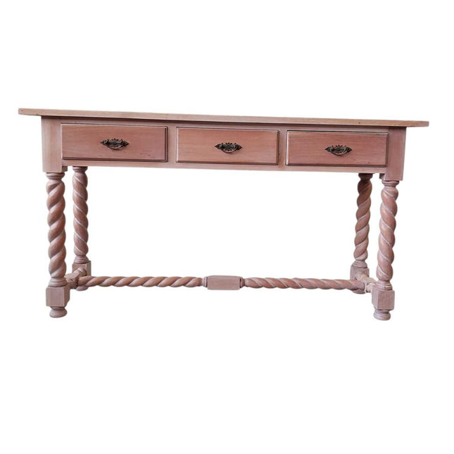 GREENVILLE MAHOGANY WOOD CONSOLE TABLE