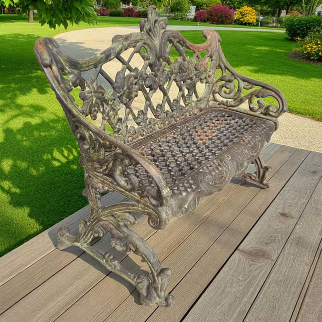 Rochester Cast Iron Garden Bench seat