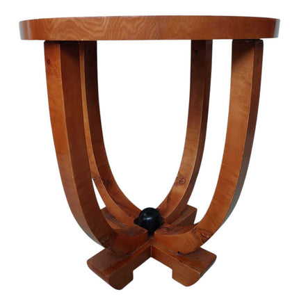 Daphne Art Deco Burl End Table