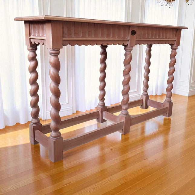 Royalton French console Table ☆ Natural White - Wash