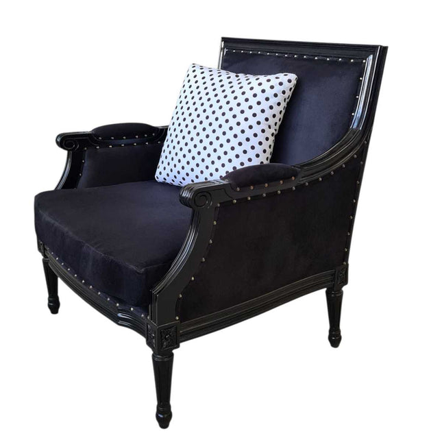ALBERT FRENCH ARMCHAIR ☆ BLACK