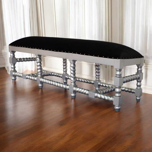 Hazelhurst Bedend seat ☆ Silver & Black