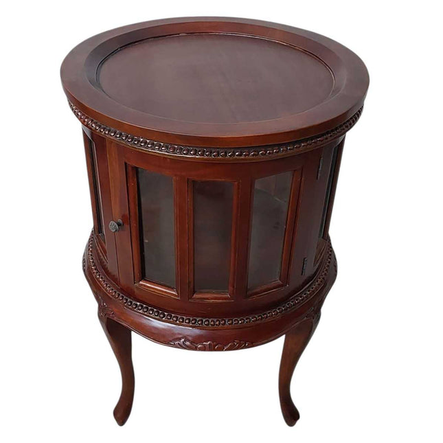 DAVID ROUND VICTORIAN DUMB WAITER ☆Walnut Medium