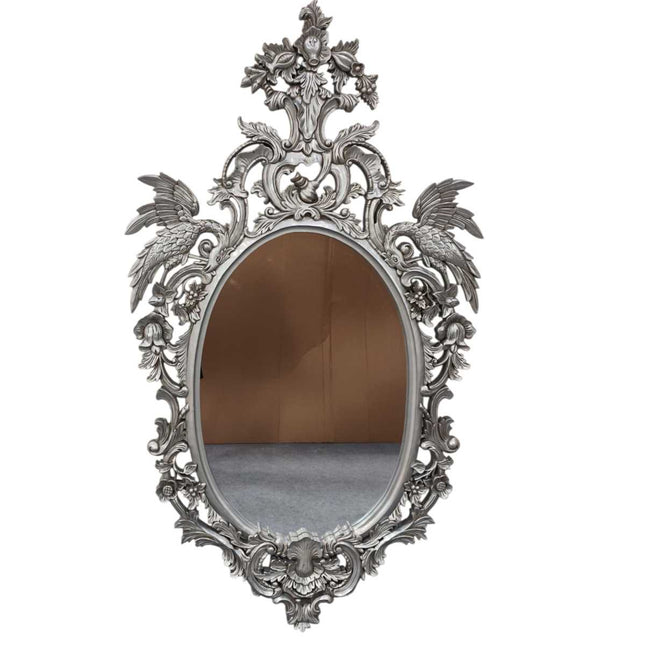 HEWLING FRENCH ROCOCO MIRROR ☆ SILVER