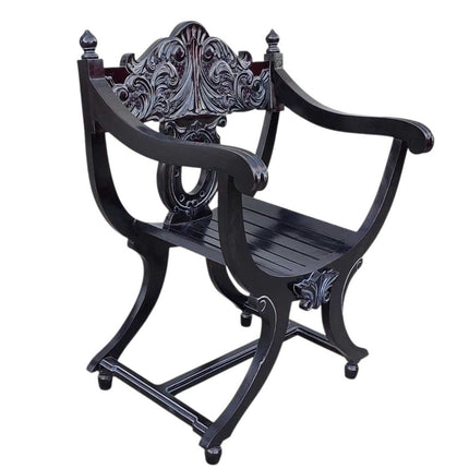 Neville French Cross Frame Armchair