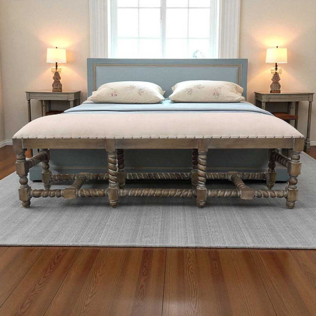 Hazelhurst Bedroom Bench ☆ Grey