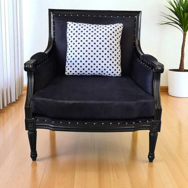 ALBERT FRENCH ARMCHAIR ☆ BLACK