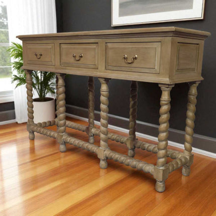 OXTON MAHOGANY CONSOLE TABLE ☆ RUSTIC