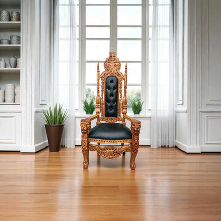 Majesty Hand Carved Throne Chair