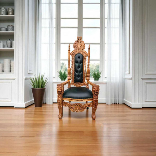 Majesty Hand Carved Throne Chair