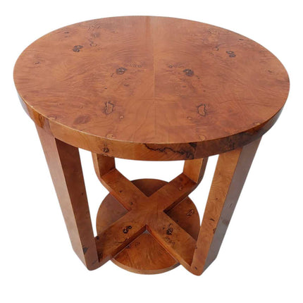 PALOMA ART DECO BURL END TABLE