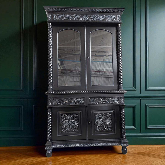 NAXOS FRENCH CABINET & SIDEBOARD ☆ BLACK