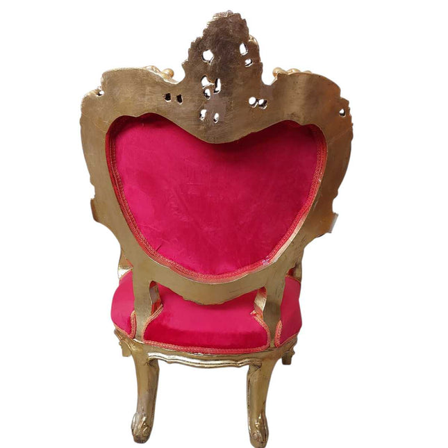 Antique French Armchair gold & Red