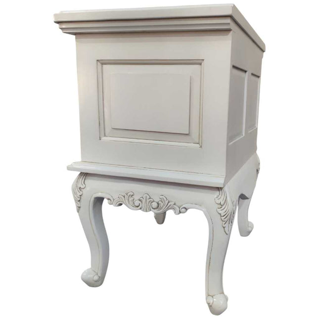 Lucien French Nightstand ☆Antique White