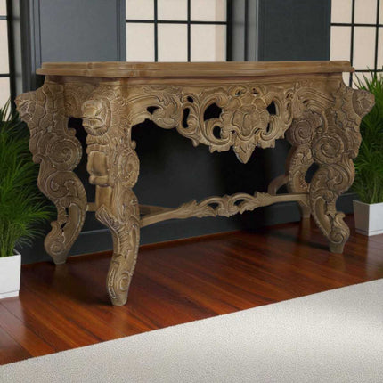 Gamble French Baroque Console ☆ Rustic Grey