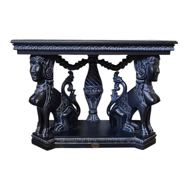 Adeline Lady Dog console Table ☆Black