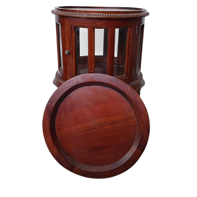 DAVID ROUND VICTORIAN DUMB WAITER ☆Walnut Medium