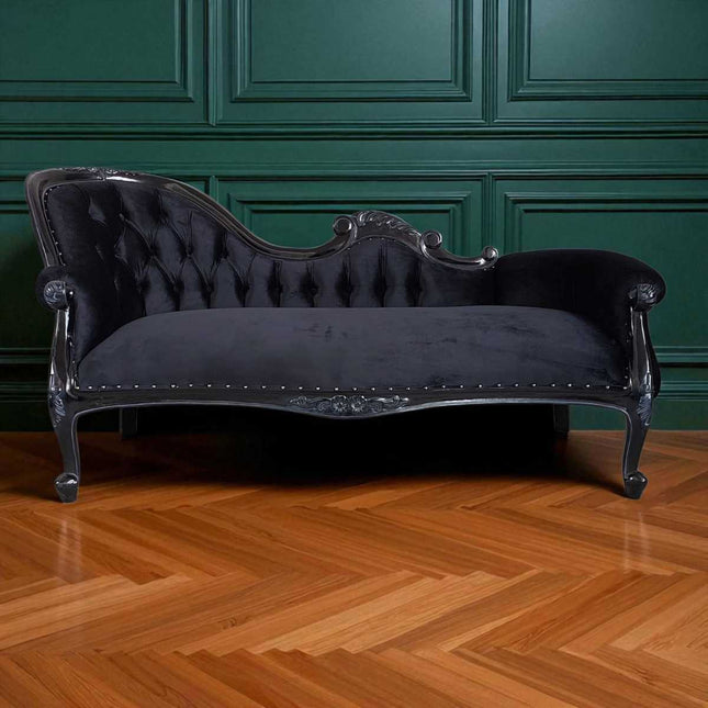 Estelle French Chaise ☆ Black