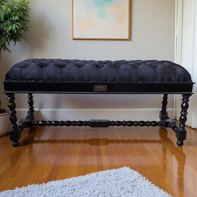 DAWSON COLONIAL UPHOLSTERED SEAT☆BLACK