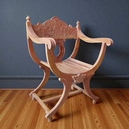 Neville French Cross Frame Armchair