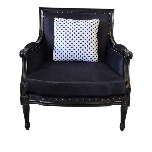 ALBERT FRENCH ARMCHAIR ☆ BLACK