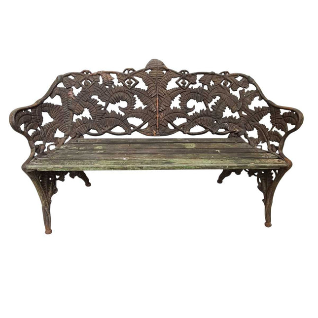 FERN CAST IRON GARDEN BENCH SEAT