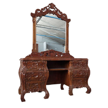 Crusade Rococo dressing Vanity ☆ Walnut Medium