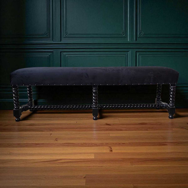 PANTHEON LUXURY BED END SEAT ☆ BLACK