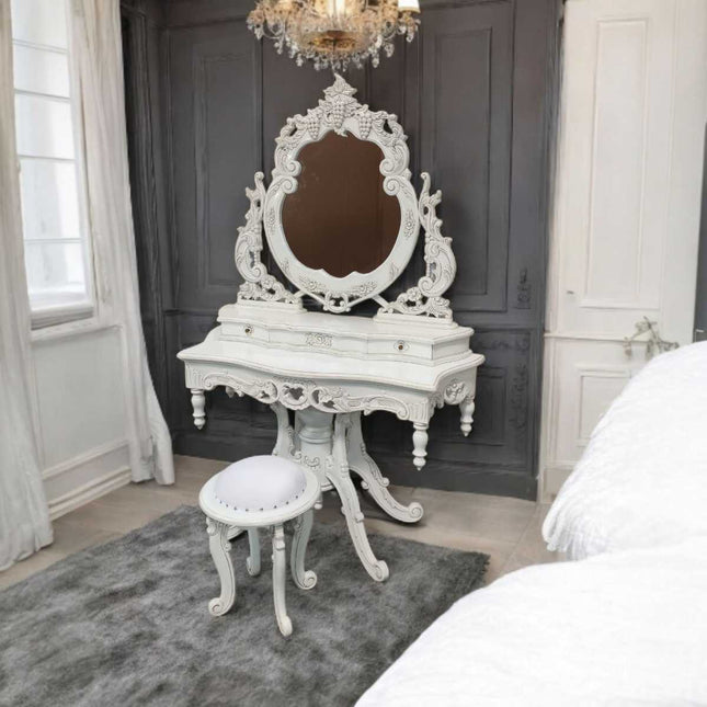 Ballantyne Dressing table ☆White Antique