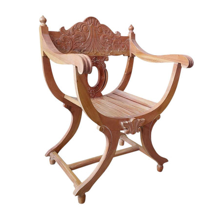Neville French Cross Frame Armchair