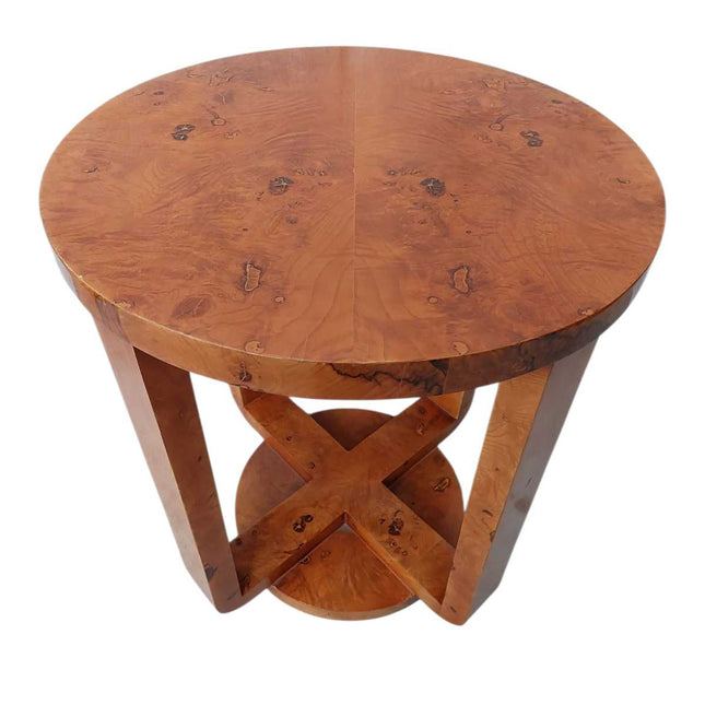 PALOMA ART DECO BURL END TABLE