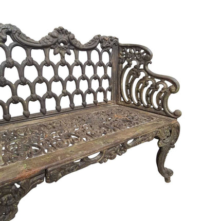 CASTLEFORD CAST IRON GARDEN BENCH SEAT