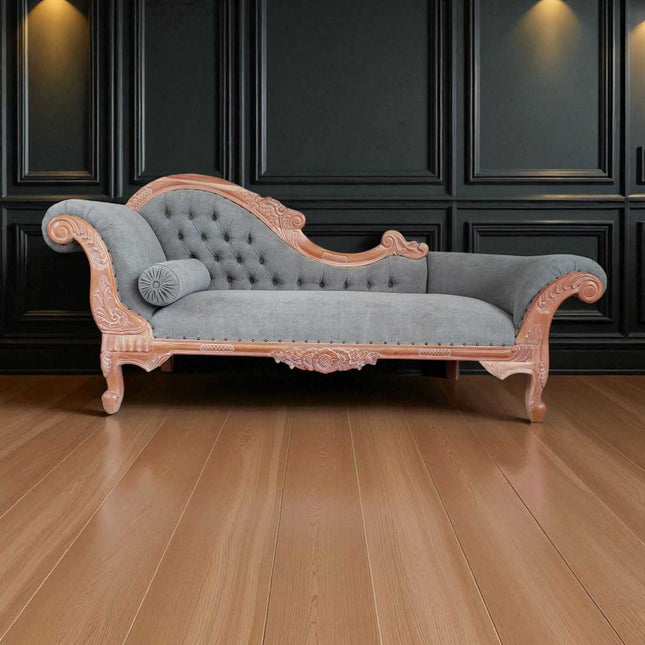 Vienna French Chaise ☆ Natural & Grey