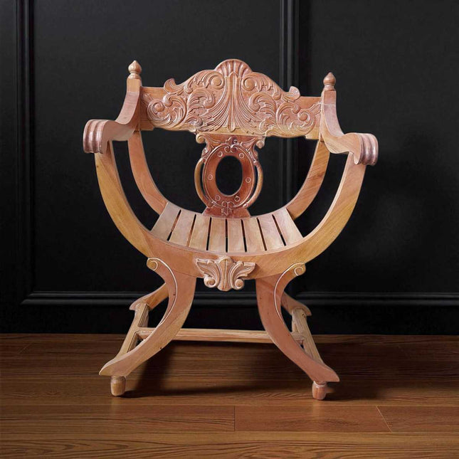 Neville French Cross Frame Armchair