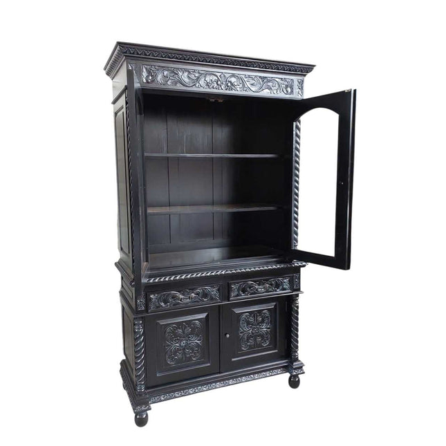 NAXOS FRENCH CABINET & SIDEBOARD ☆ BLACK