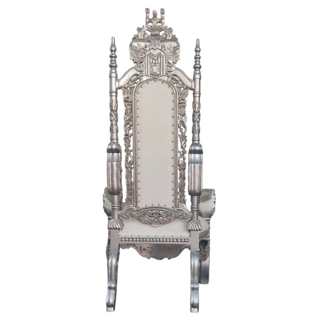 Majesty Throne Chair ☆ Silver & White
