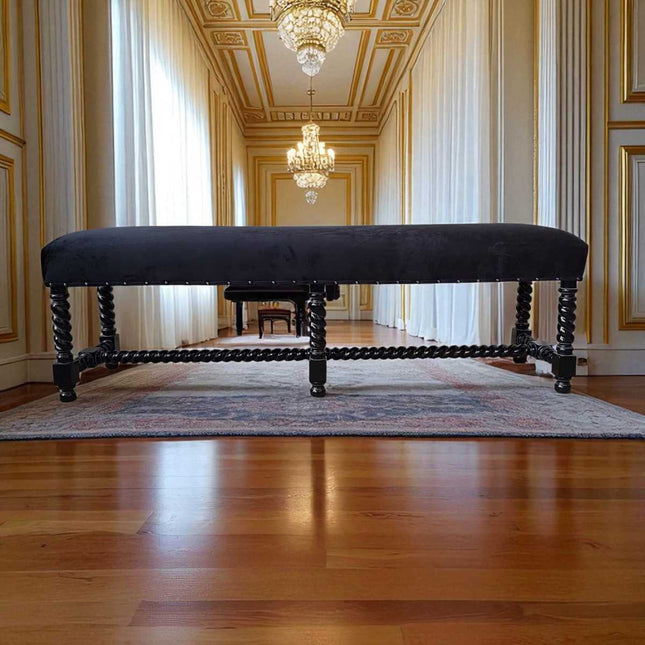 PANTHEON LUXURY BED END SEAT ☆ BLACK