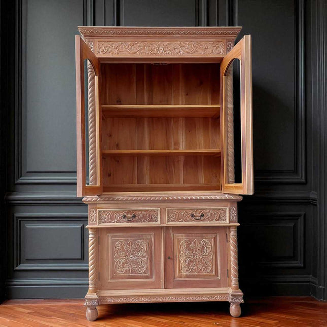 NAXOS FRENCH CABINET & SIDEBOARD ☆ NATURAL WHITE - WASH