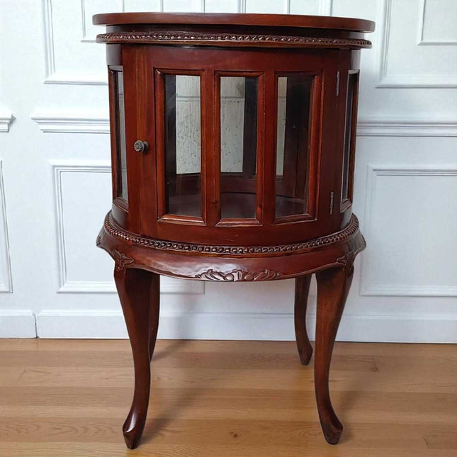 DAVID ROUND VICTORIAN DUMB WAITER ☆Walnut Medium