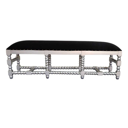 Hazelhurst Bedend seat ☆ Silver & Black