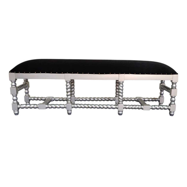 Hazelhurst Bedend seat ☆ Silver & Black