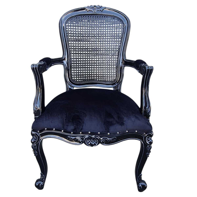 MADISON FRENCH ARMCHAIR ☆ BLACK